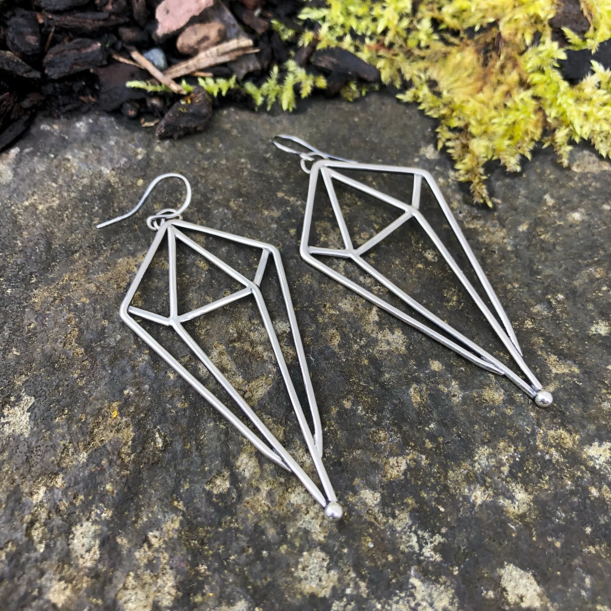 Deco Diamond Earrings