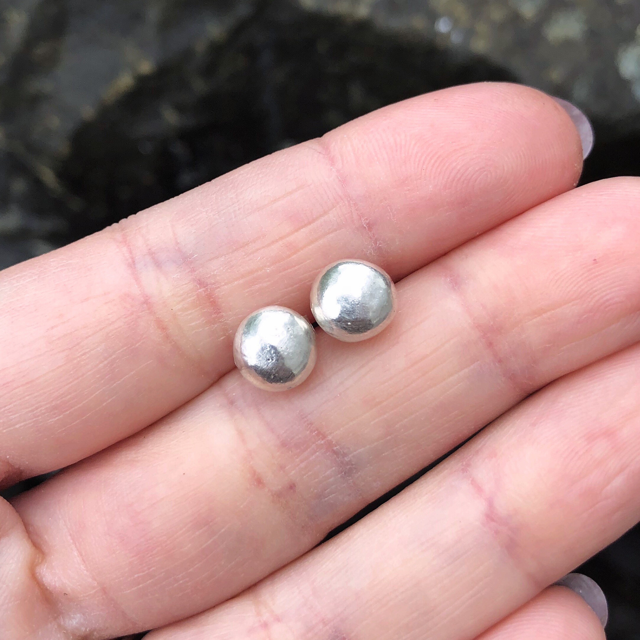 Smooth Stud Earrings