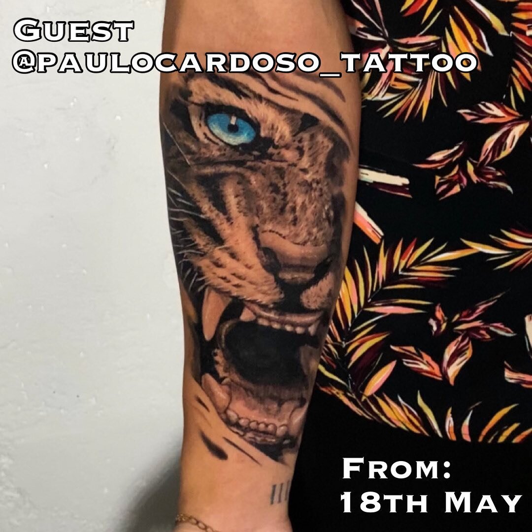 We have the fantastic @paulocardoso_tattoo with us from May 18th! Paulo will be hanging out and slinging out realism with us for a couple of months and we can&rsquo;t wait! Reach out to Paulo directly to book with him whilst he&rsquo;s here with us! 