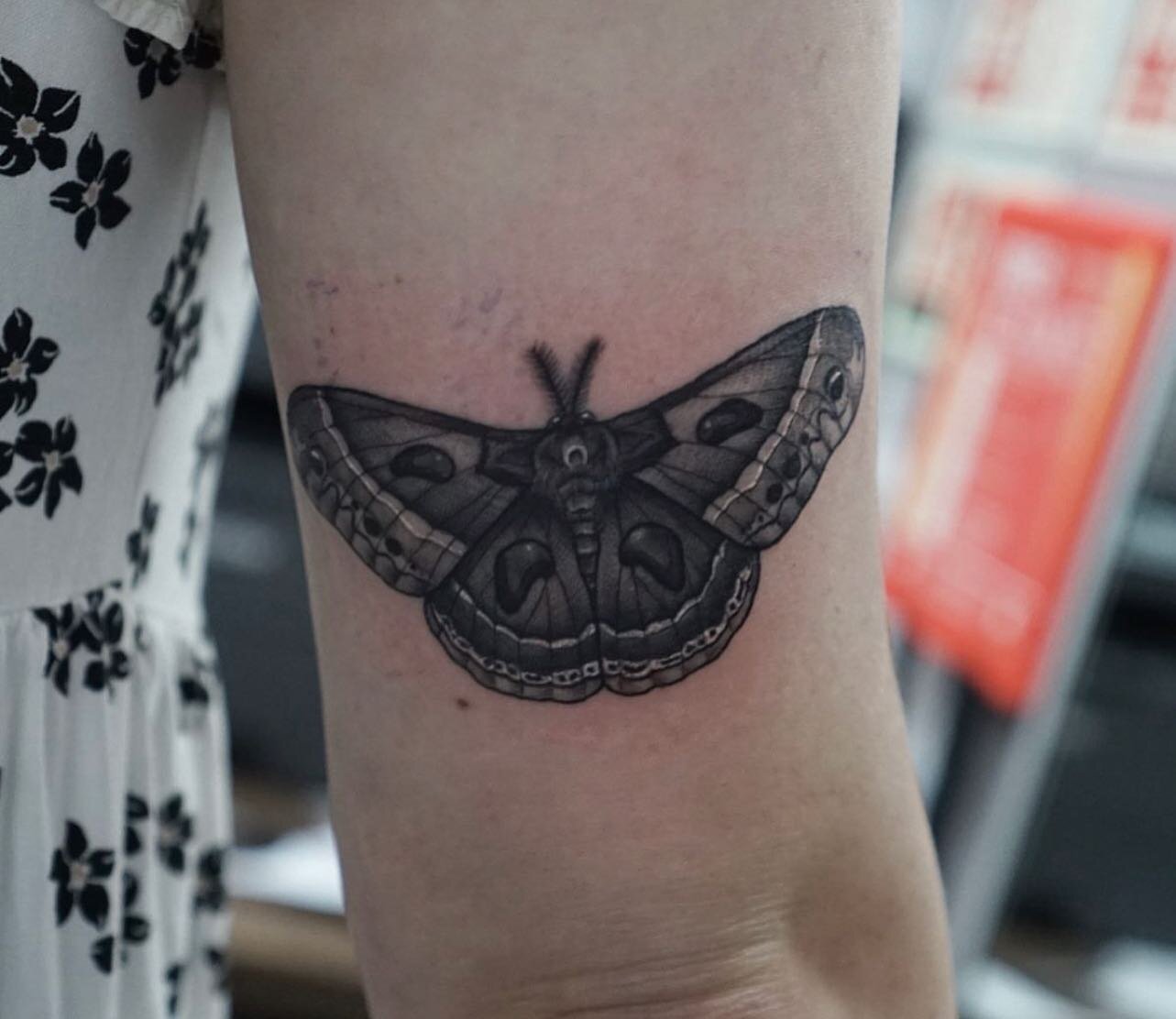 The sweetest moth by @amandatattoos 😍 Contact Amanda directly for May/June bookings or pop in any Thursday for walk ins! 
.
. 
#threekingstattoo #3KLDN #threekingslondon #3K #tattoo #tattooing #london #deptford #brockley #southlondon #newcross #se8 