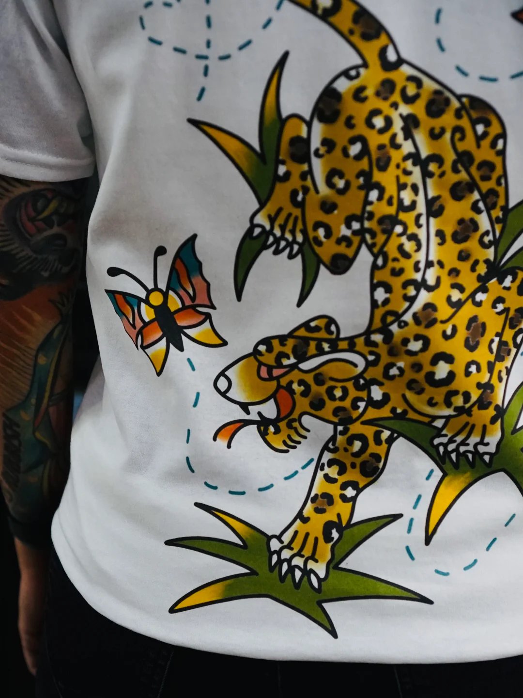 New Leopard and Butterfly T-Shirt