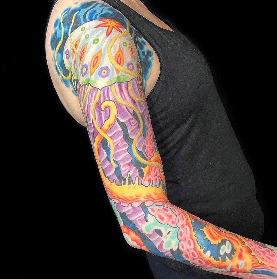 Bright and bold sleeve from @orrinhurley !
3KNYC@THREEKINGSTATTOO.COM
.
.
.
#threekingstattoo #3KNYC #tat #tattoo #sleevetattoo #colortattoo #nyc #alliancetattoosupply #tattoosareeveryone
