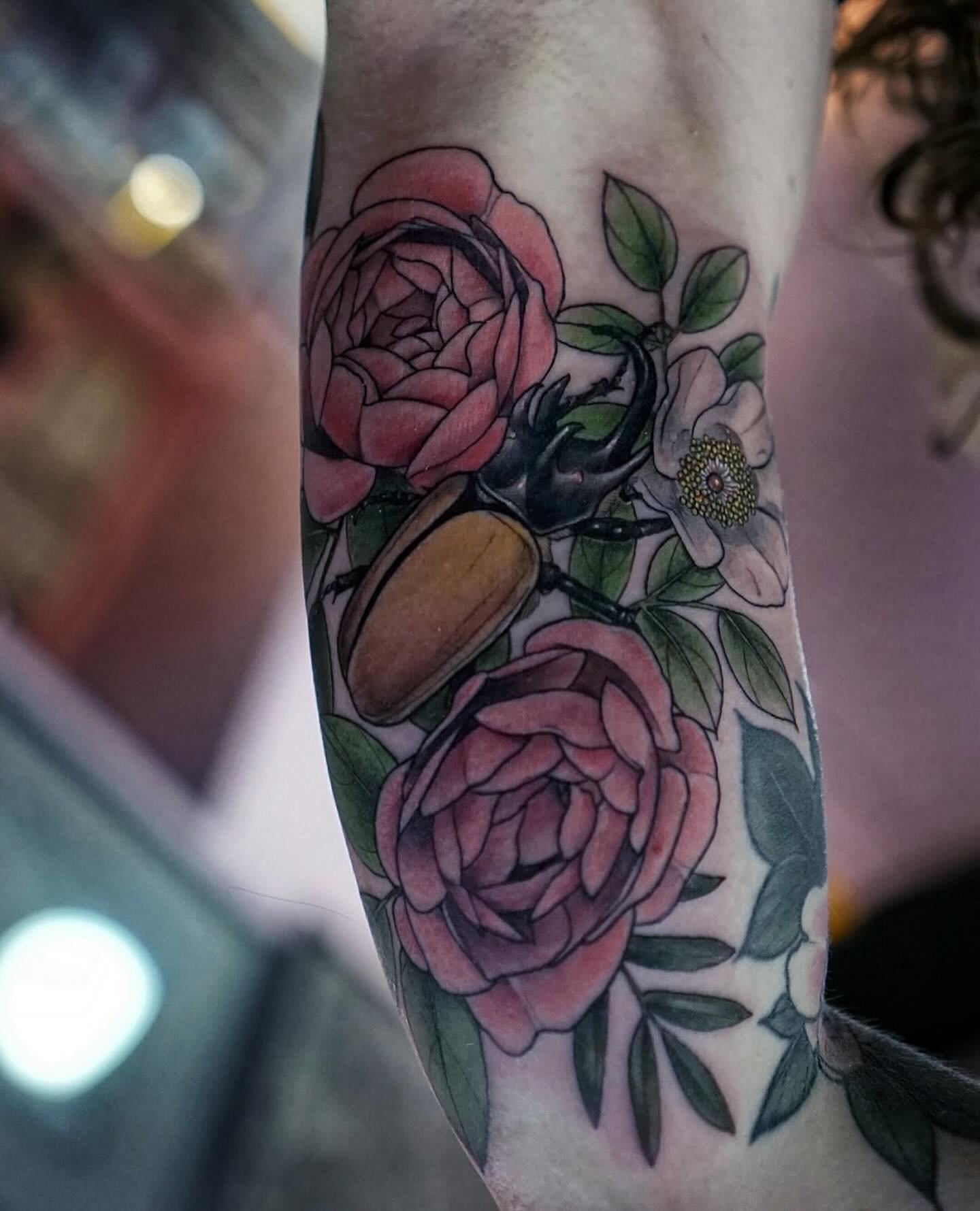 Beetle bouquet ✨ @amandatattoos has some space remaining in June and July so drop her an email to grab an appointment ❤️
.
.
#threekingstattoo #3KLDN #threekingslondon #3K #tattoo #tattooing #london #deptford #brockley #southlondon #newcross #se8 #ta
