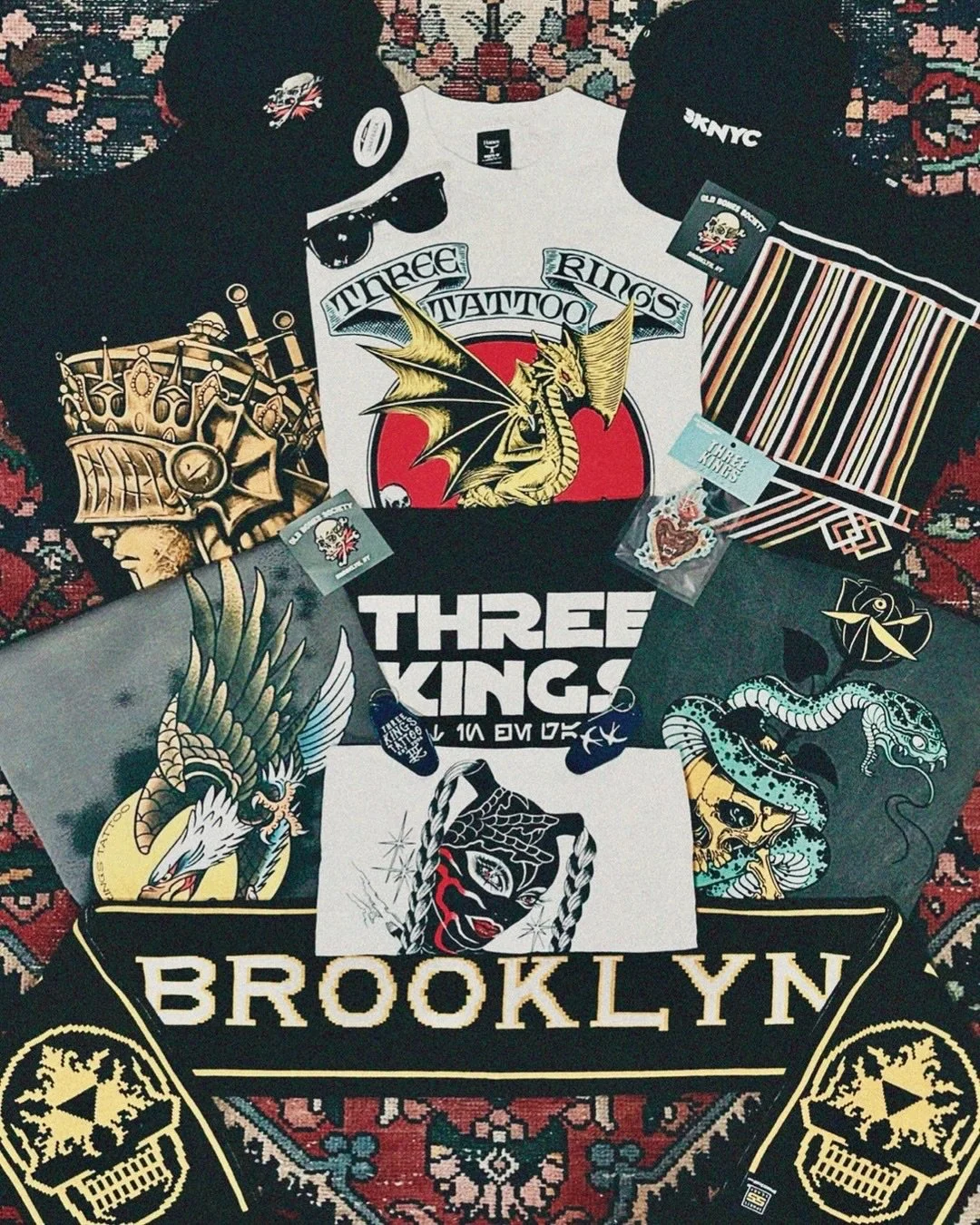 Merch Mondays Are Here! 
⠀⠀⠀⠀⠀⠀⠀⠀⠀
From July 1st to August 31st, every walk-in tattoo at our Long Island and Brooklyn shops scores you a FREE piece of exclusive Three Kings merch—while supplies last! 🛍️
⠀⠀⠀⠀⠀⠀⠀⠀⠀
Think of it as a little someth