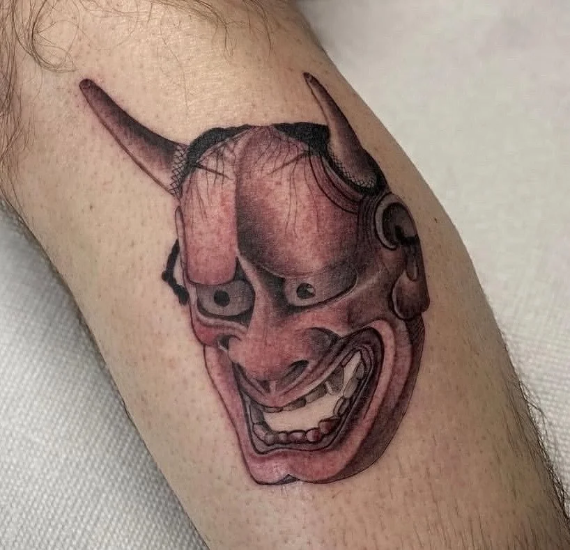 Hannya Mask Tattoo by @chris_koutsis ! 
⠀⠀⠀⠀⠀⠀⠀⠀⠀
3KLI@THREEKINGSTATTOO.COM
•
•
•
#3kli #3knyc #hannyatattoo #japanesetattoo #longislandtattooartist #longislandtattooshop #tattooshop #blackandgreywork #hannyatattoo #merrick #blackandgr