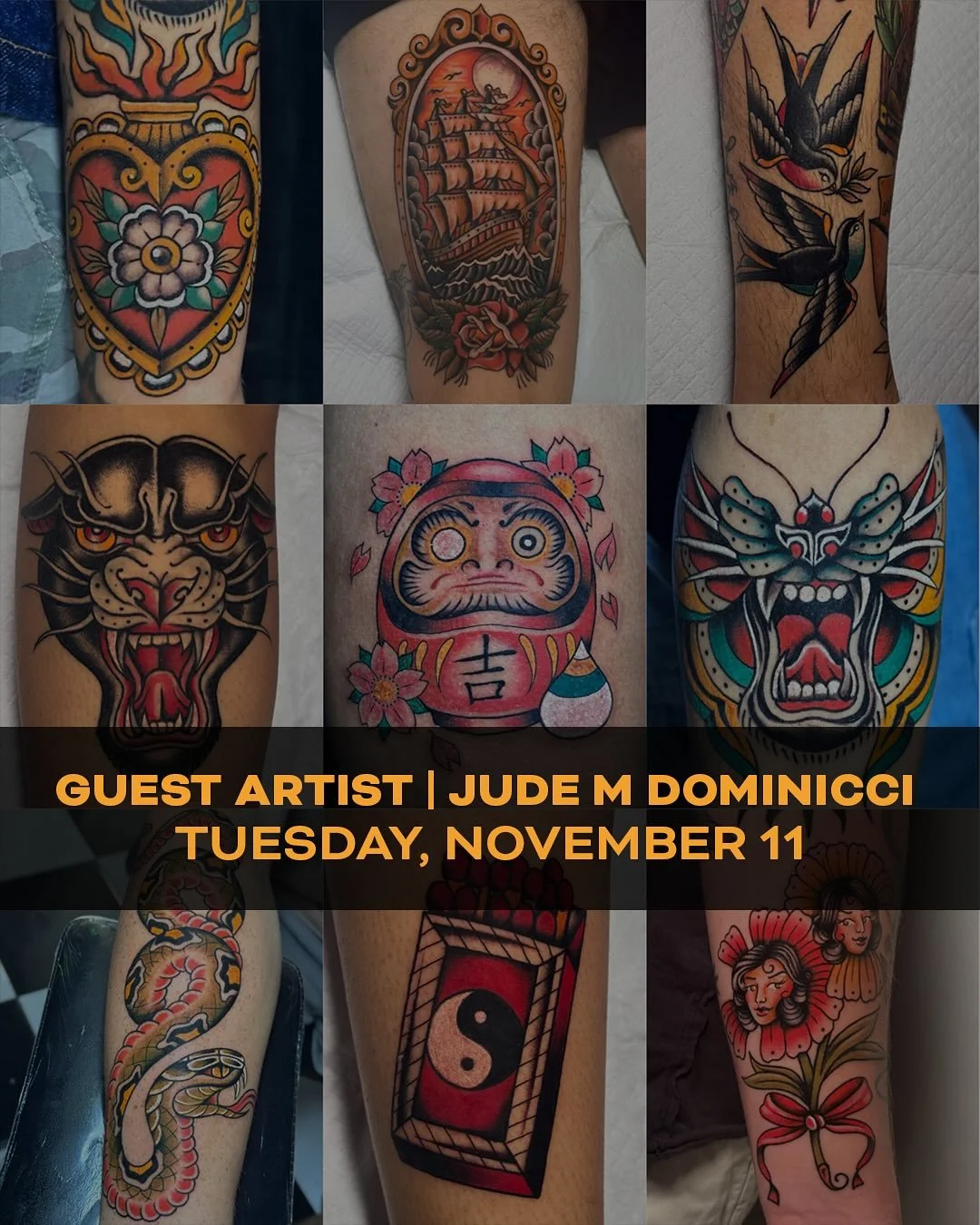 @blues_artidote will be available for appointments for one day only! 

Hit them up today and snag a spot before it is too late 👀🤞⏰
.
.
.
#threekingstattoo #guestartist #guesttattooartist #tattoosnob #skinart_traditional #skinart_collectors #tattoos