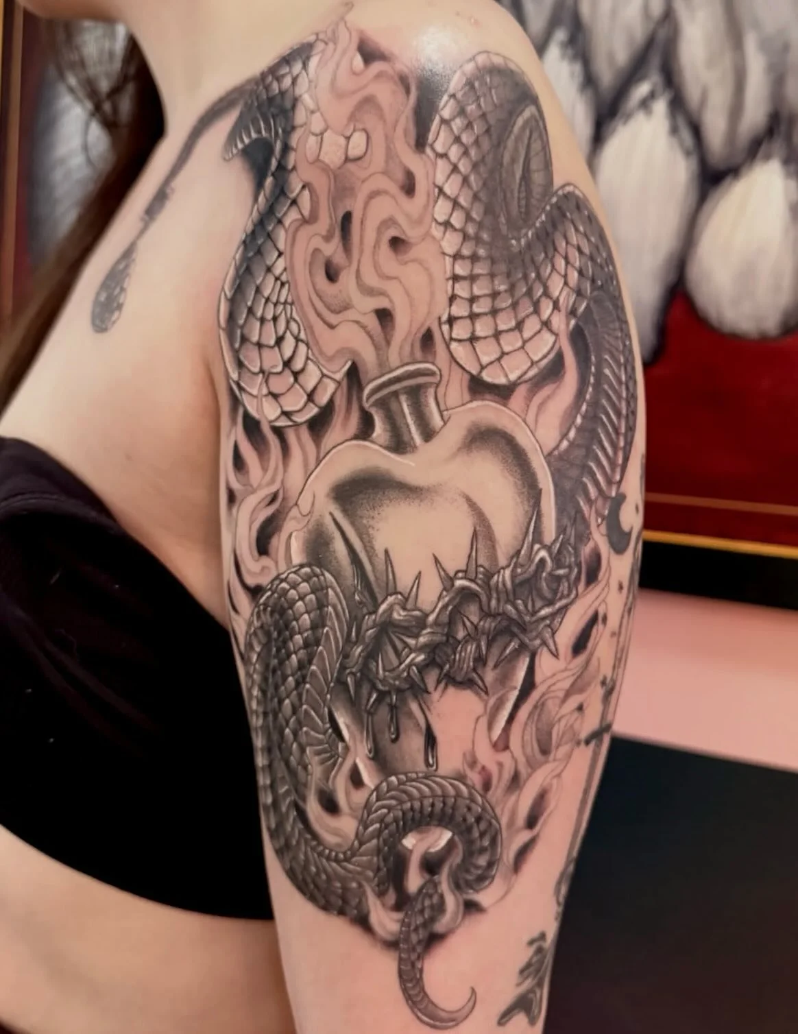 Sacred sacrilege @jandadrawsstuff
3KBK@THREEKINGSTATTOO.COM
.
.
.
#threekingstattoo #tattoos #tattooed #skinart_collectors #newyorkcity