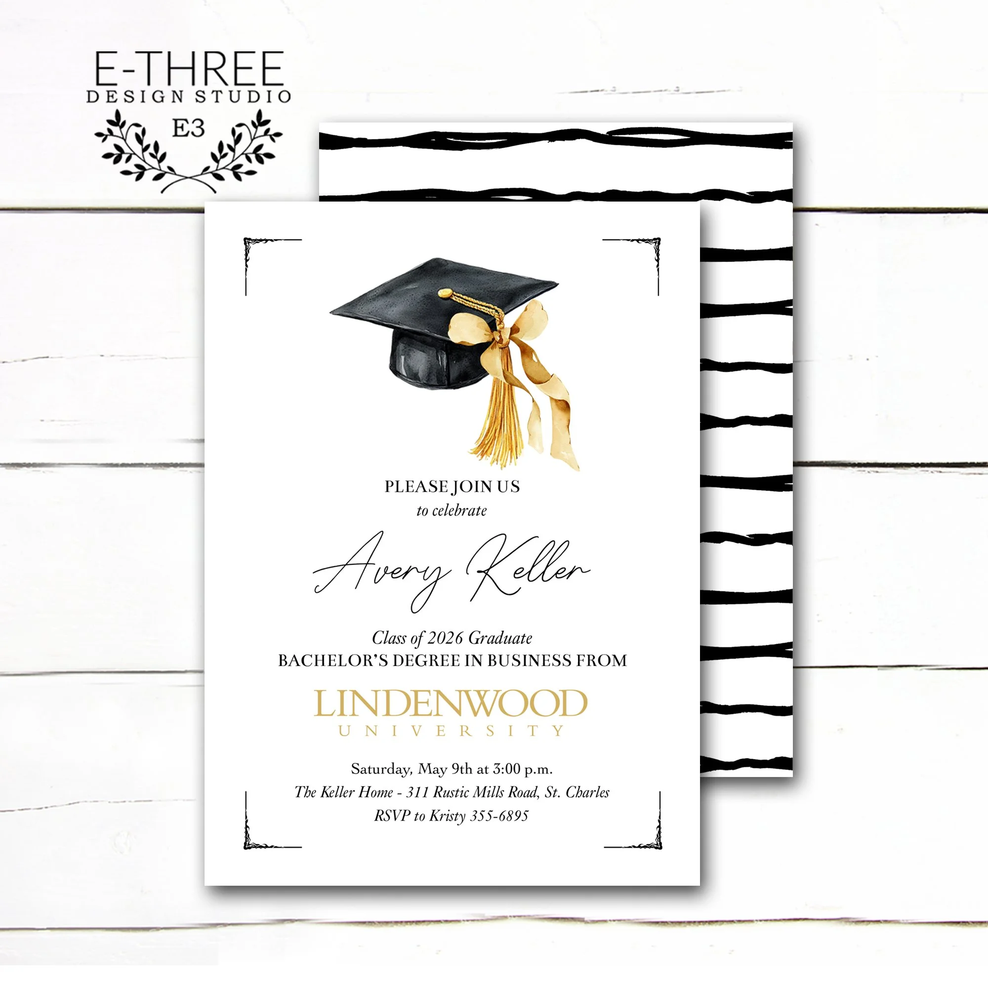 White Gold and Black Graduation Announcement _ 2.jpg