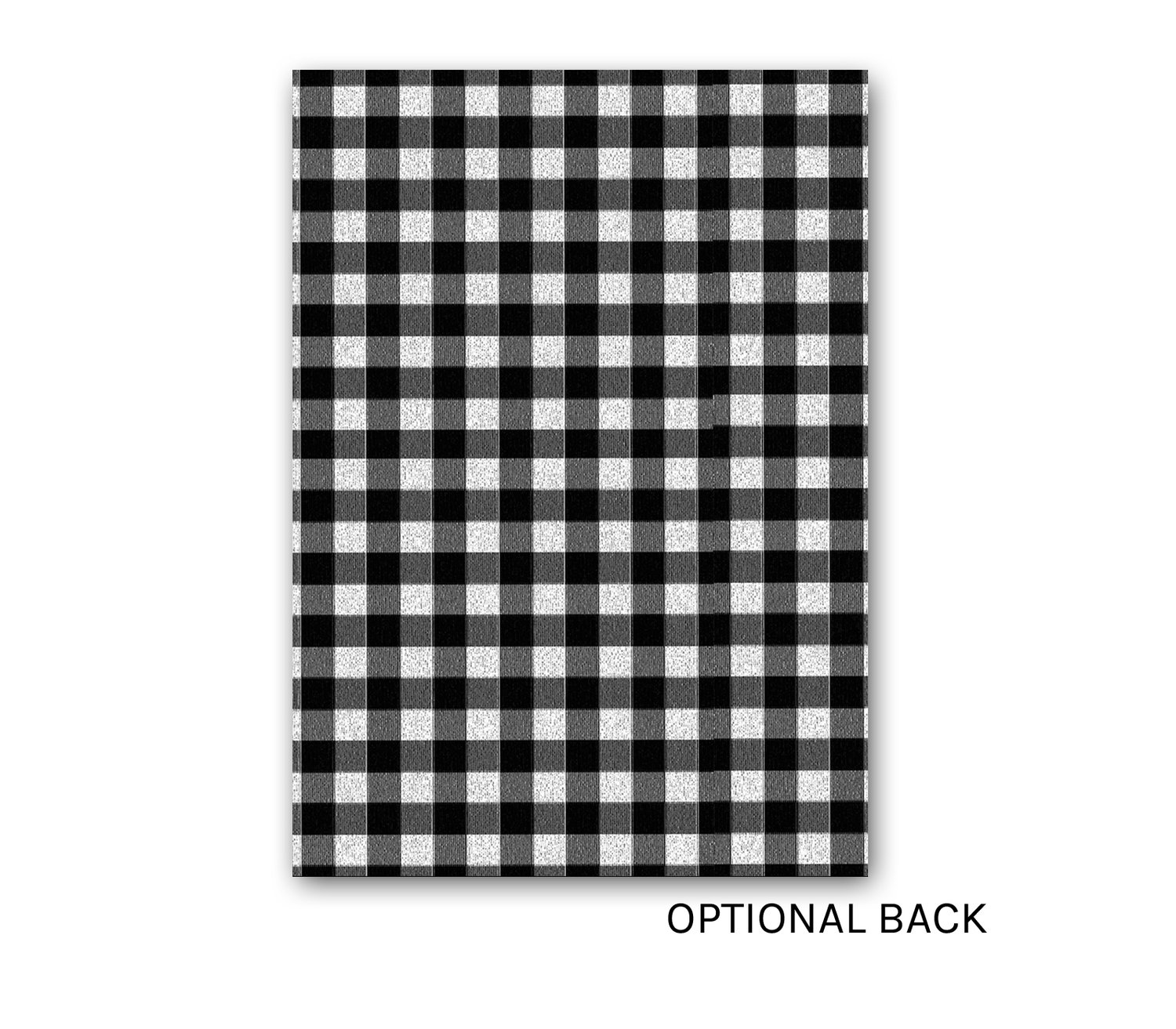 Buffalo Check Christmas Note Pages Black and White A5/LV/GM 