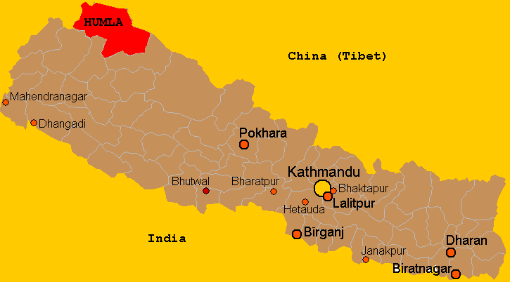 Map of Nepal