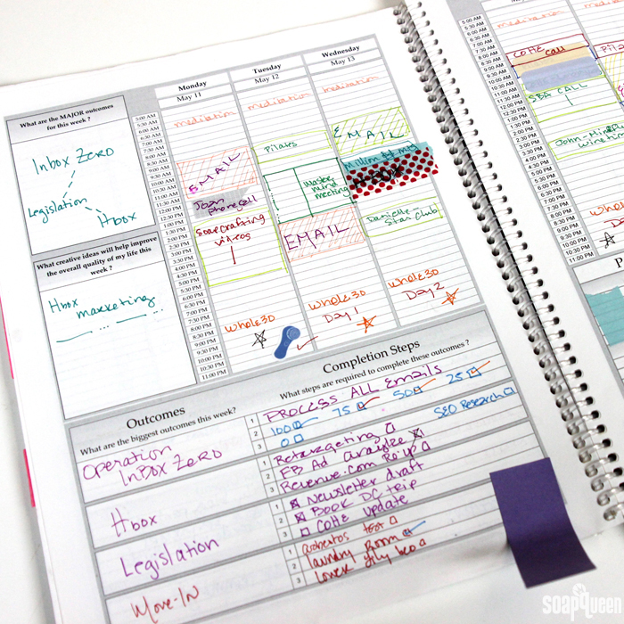 I use Google Calendar as well as a paper planner to keep my day and priorities organized. 