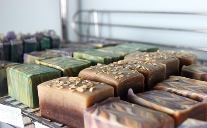 In general, buying in bulk and producing larger quantities of soap is more cost effective and results in more profit than buying and producing smaller batches.