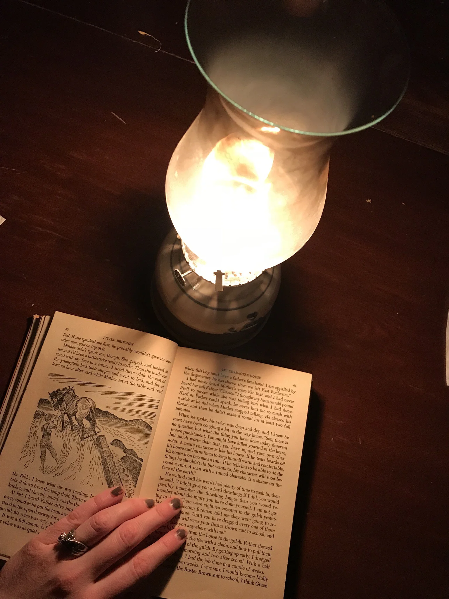 Here's to pondering the character of folks, "back then"...