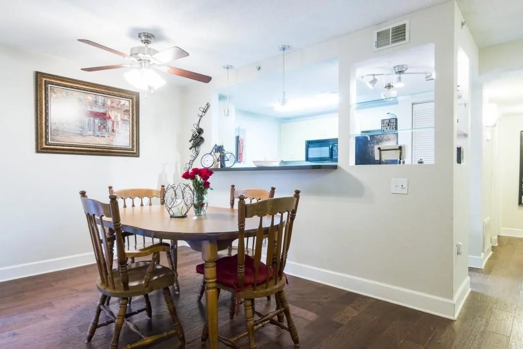 Dining room before