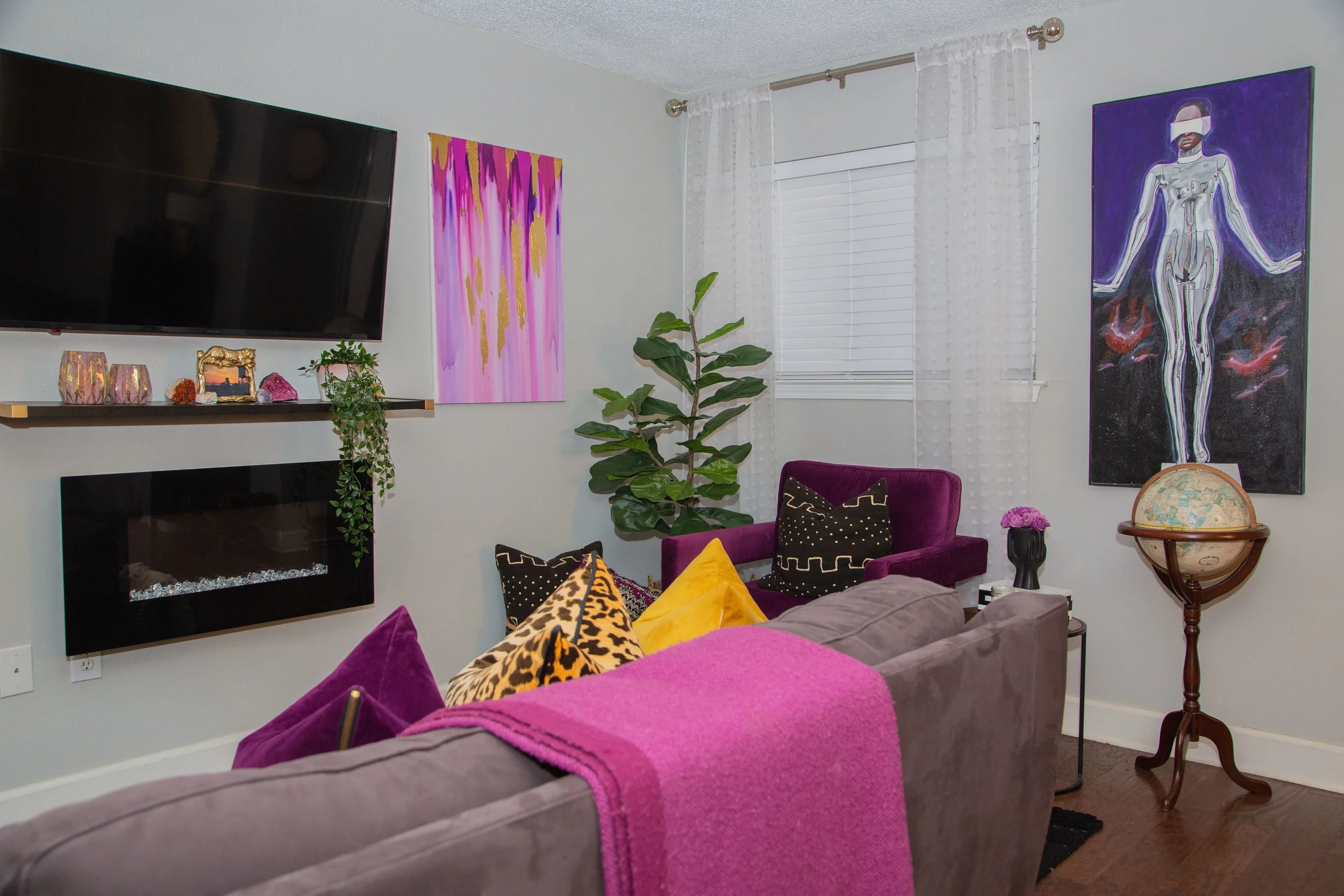 Living room after