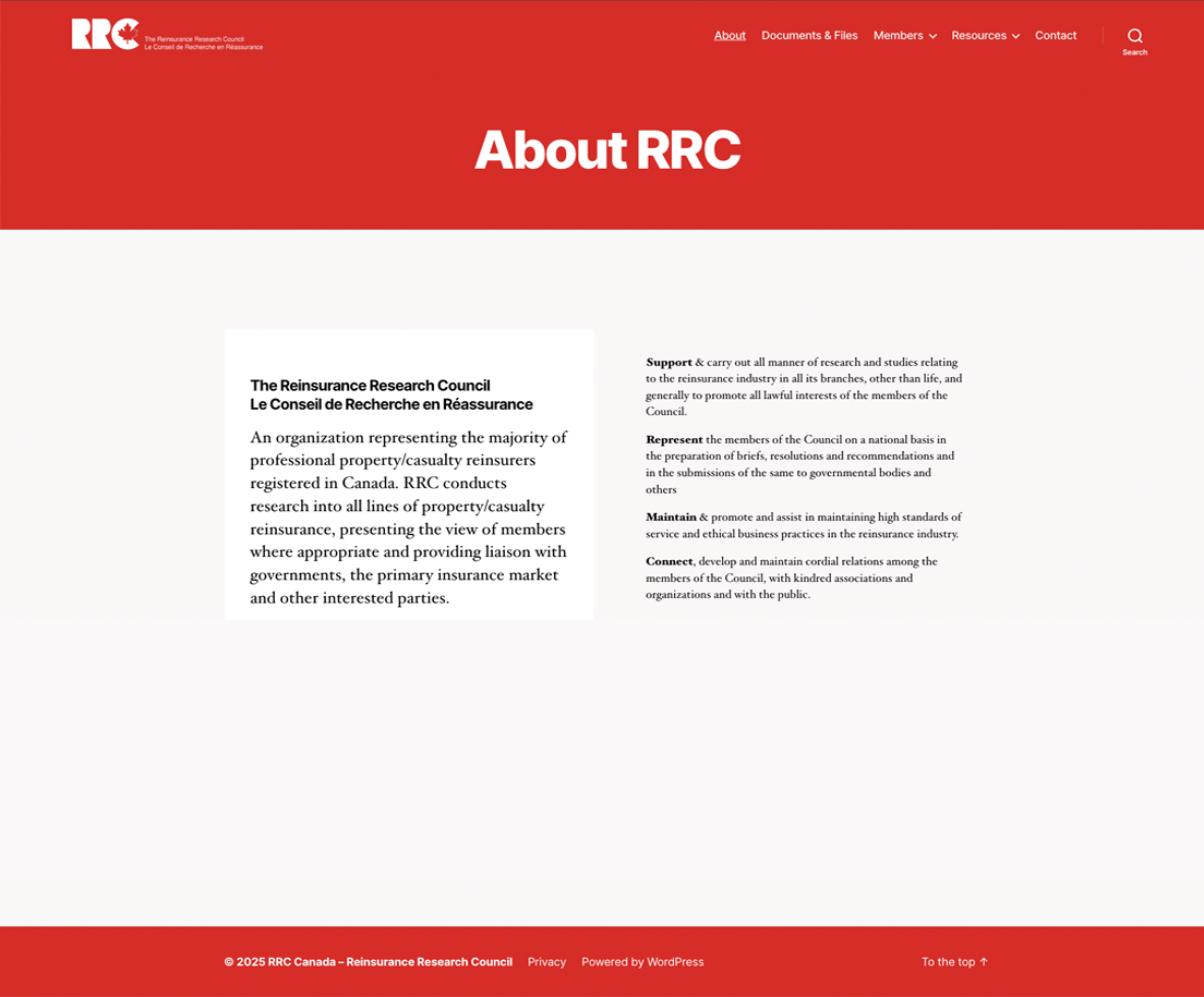 Reinsurance Research Council