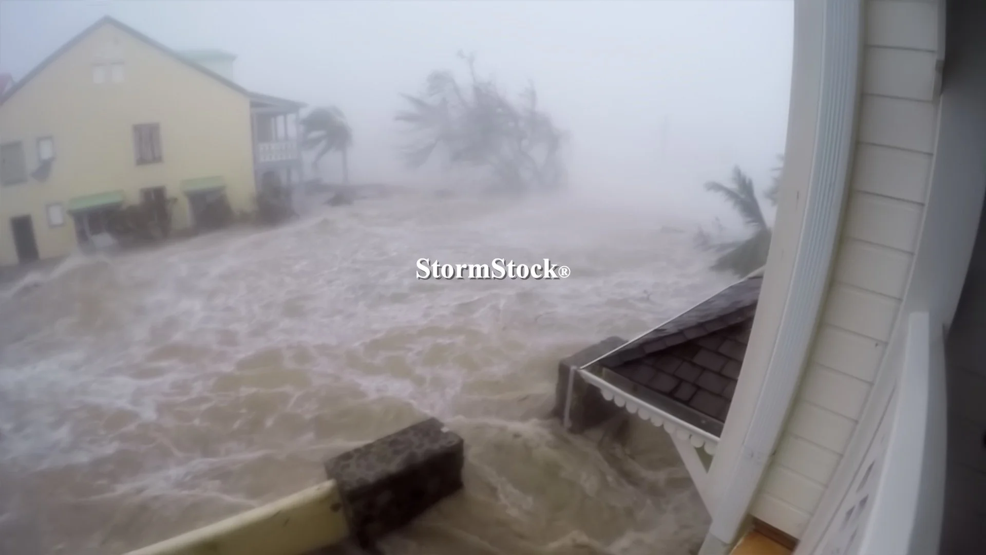Massive storm surge overtakes town during Hurricane Irma
