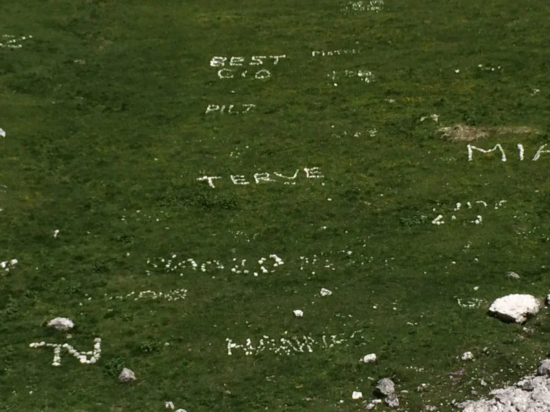 Tre Cime di Laverdo Rock Signs