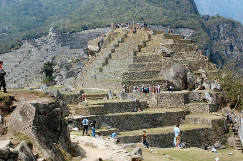 Crowds on Machu Picchu