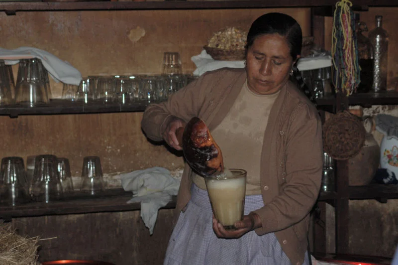 Pouring Chicha