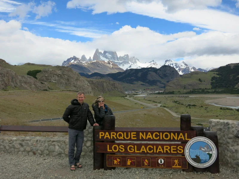 Los Glaciares Park Sign