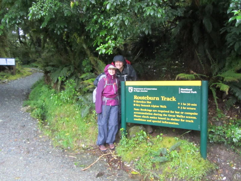 Start of the Routeburn Track