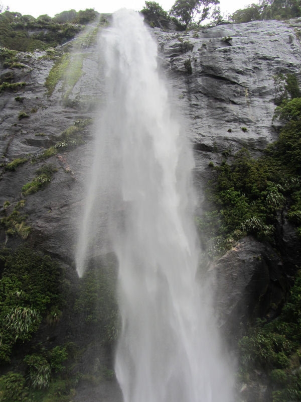 Waterfall Directly Above Boat