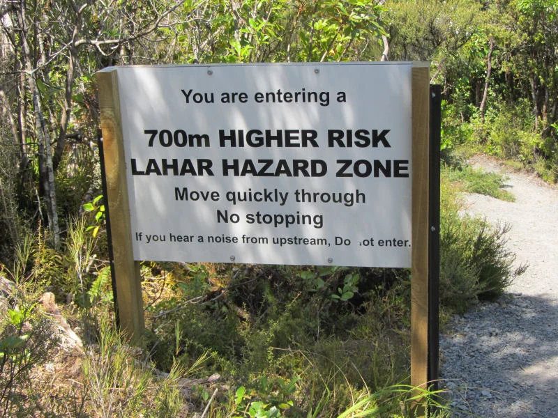 Mudslide Warning Sign