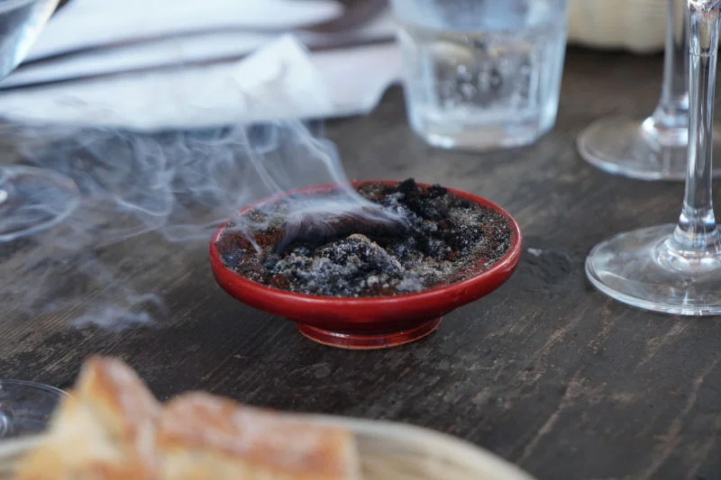 Burning Coffee (keeps away mosquitos)