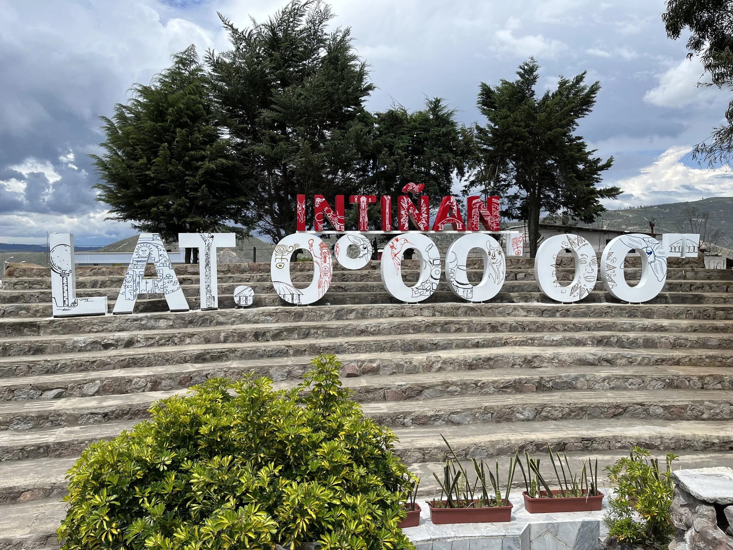 At the equator in Quito