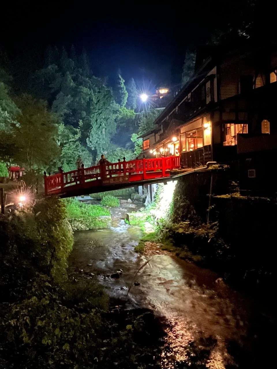 Ginzan Onsen at Night