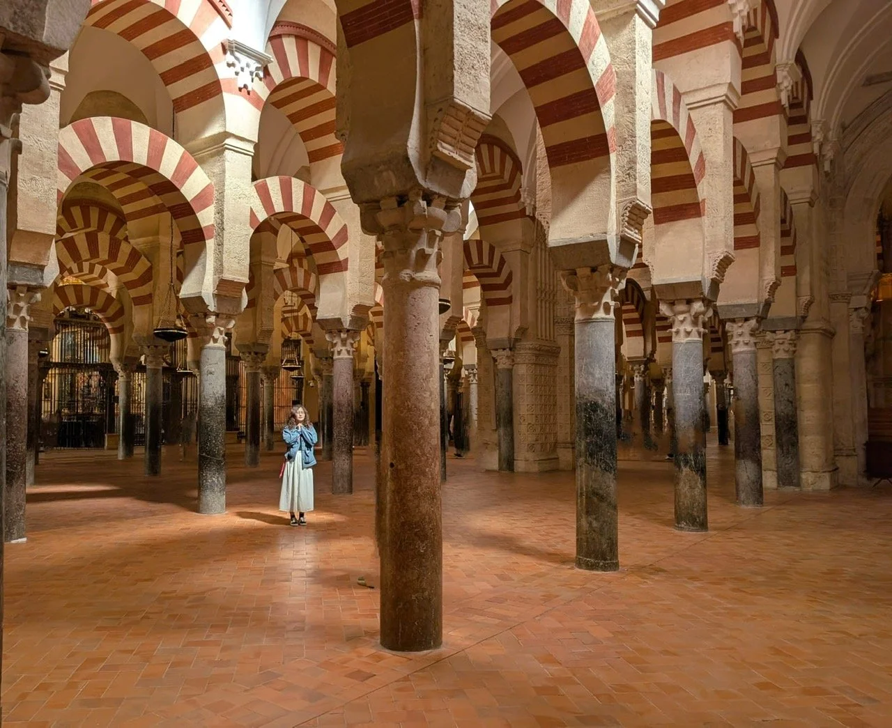 Lone Woman in the Cordoba Mosque-Cathedral