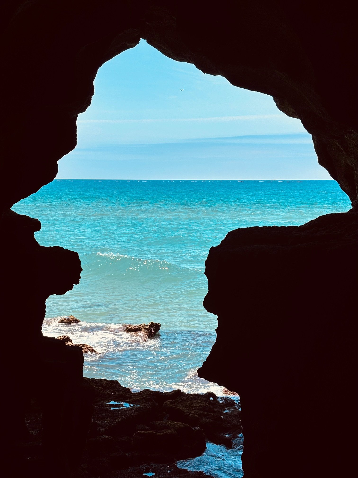 The Altantic from Hercules Cave Near Tangier