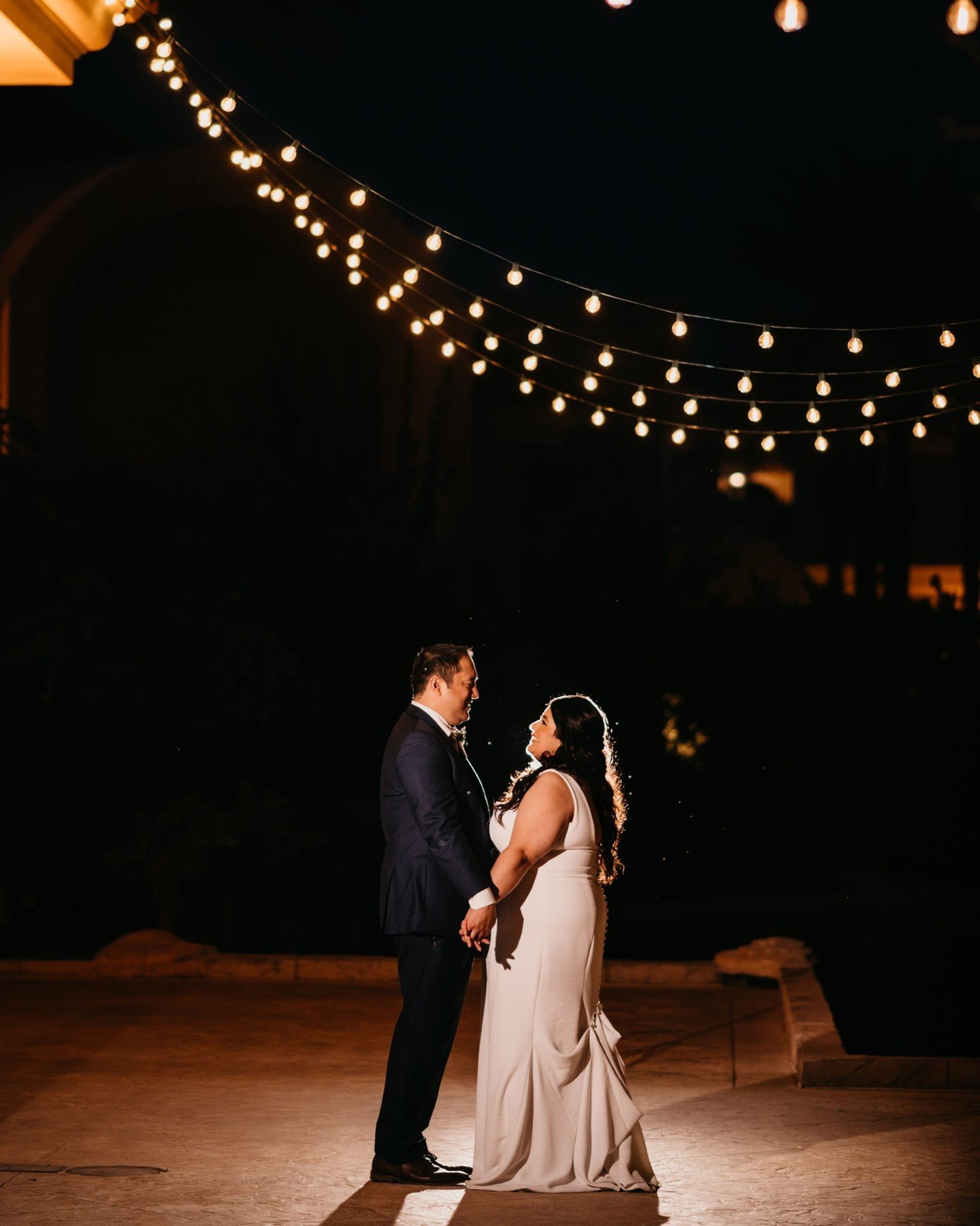 I mostly photograph elopements these days, but one thing I'll never say no to is a beautiful wedding celebration. And usually, by spending all day and night together, you'll end up with some fun and creative nighttime portraits like this one! Plus, w