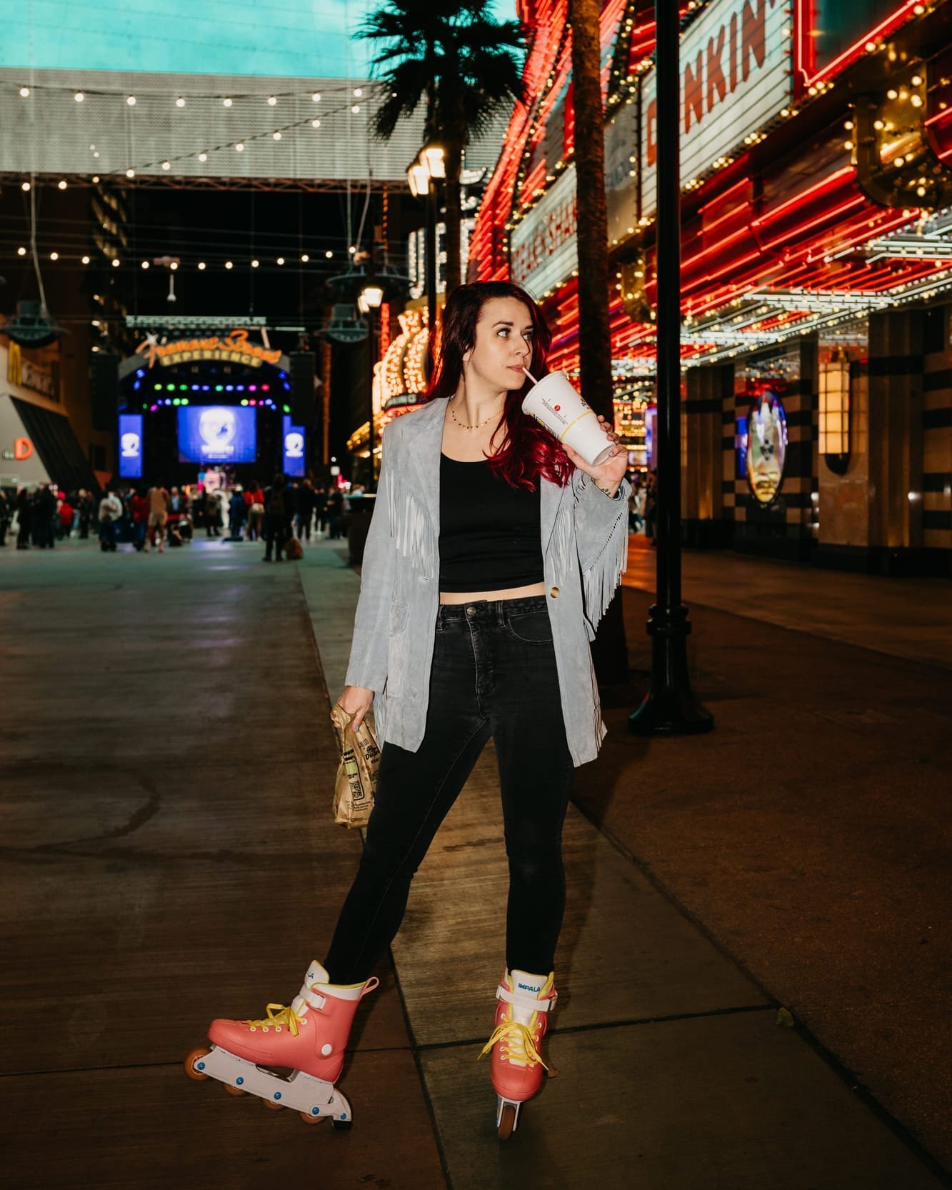 Back in Viva Las Vegas and I couldn't be happier. Brb, doordashing @deltaco to my house.⁣
⁣
Photo shot by the LOML @wanderanddusk.