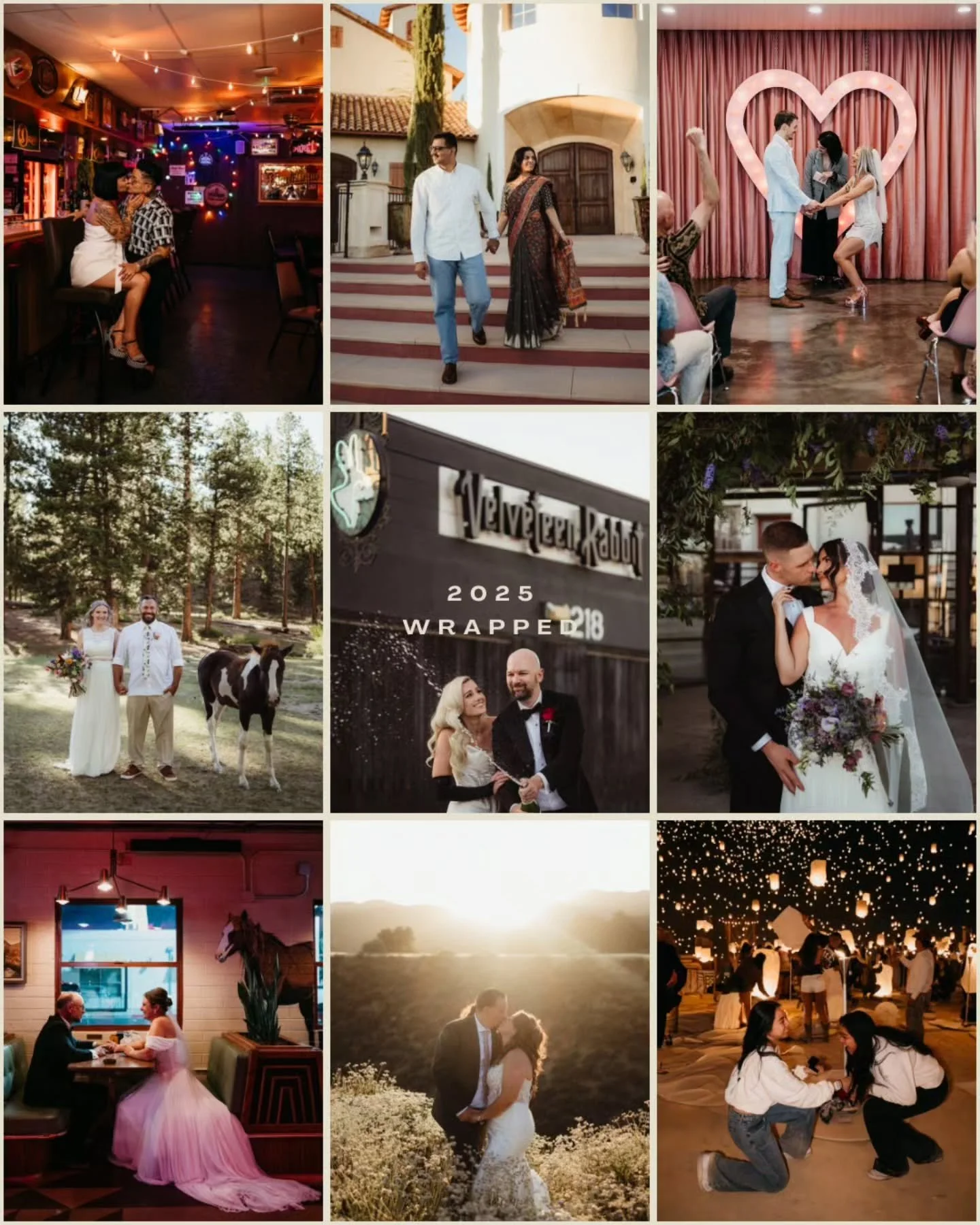 My 2025 wrapped is here! Talk about the most incredible year with the best couples, all culminating in one very grateful photographer.

Also very rude of Instagram to not let me tag everyone 🙈

Here's to 2026!

las vegas wedding photographer, las ve
