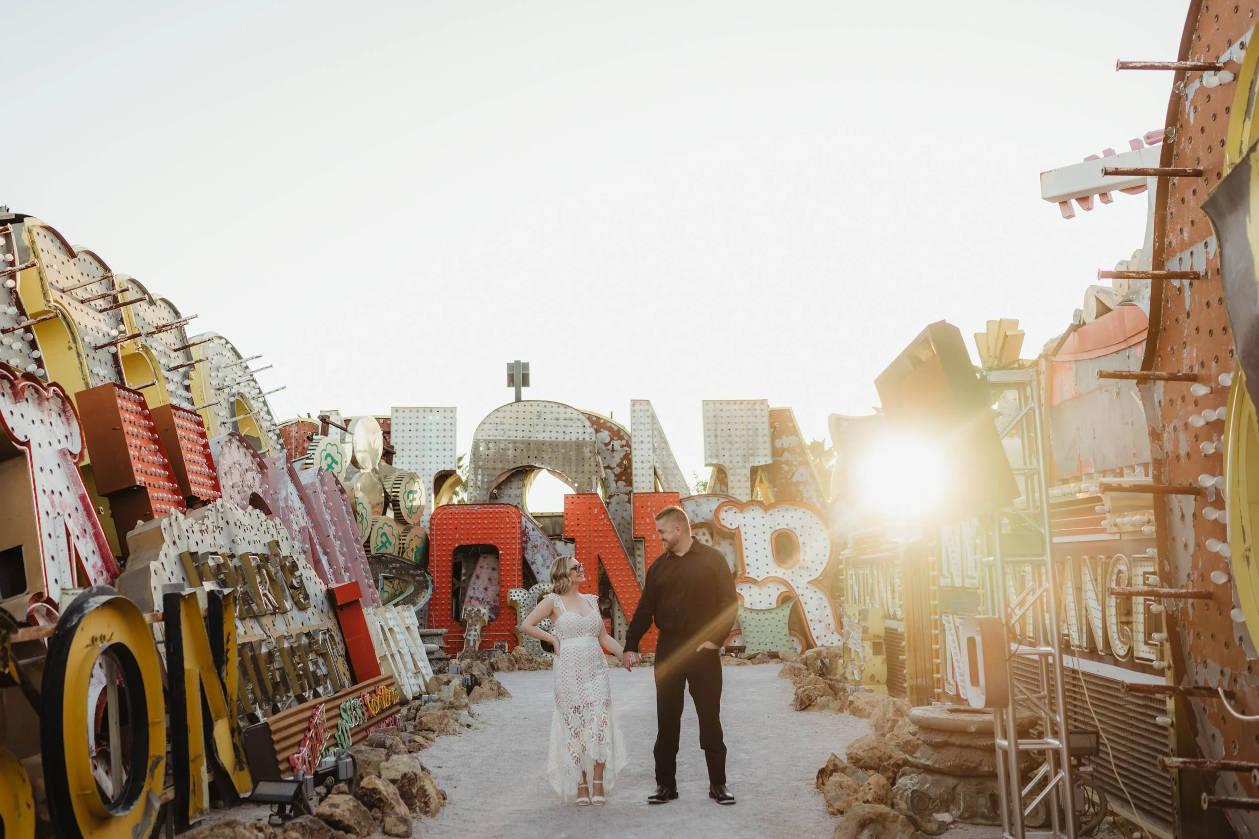 Neon Museum Engagement Pictures Las Vegas Wedding and Elopement Photographer-10.jpg