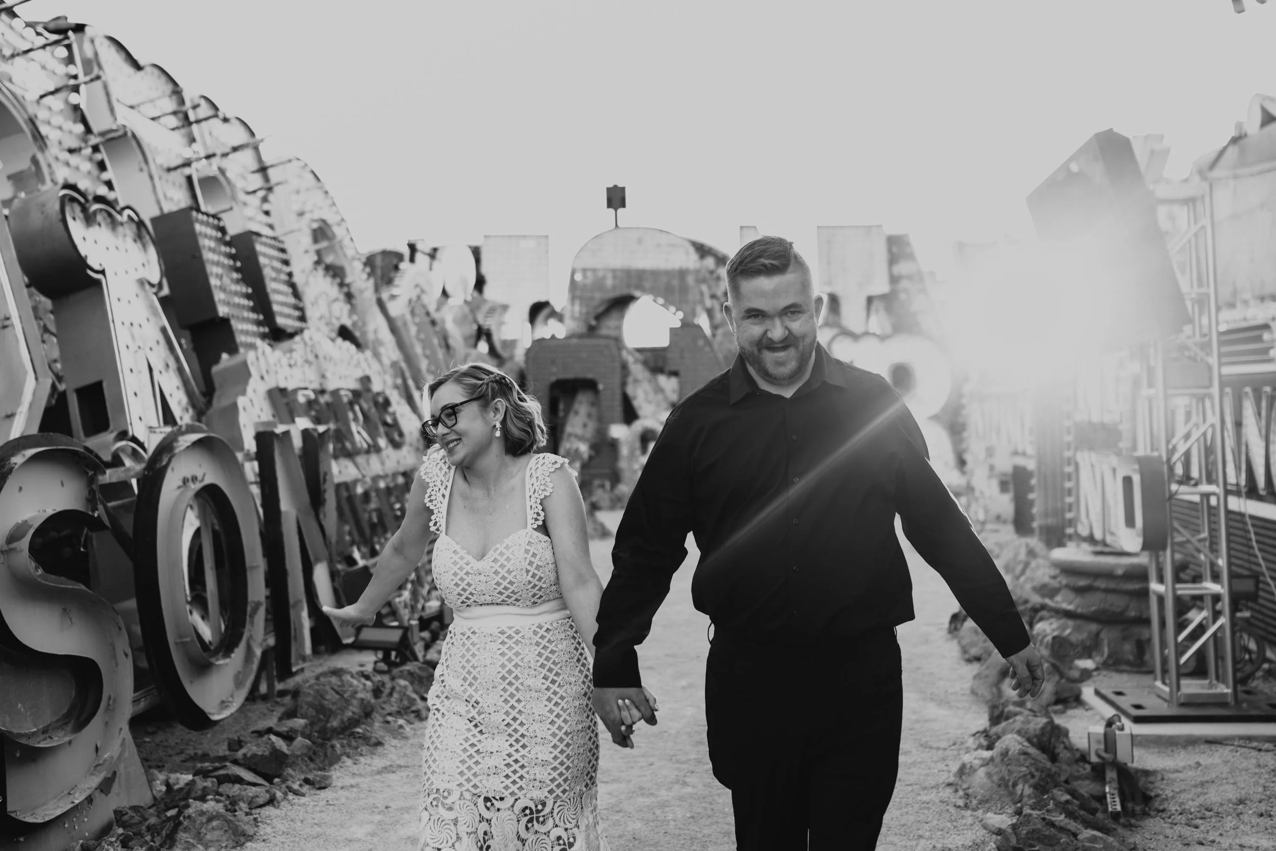 Neon Museum Engagement Pictures Las Vegas Wedding and Elopement Photographer-11.jpg
