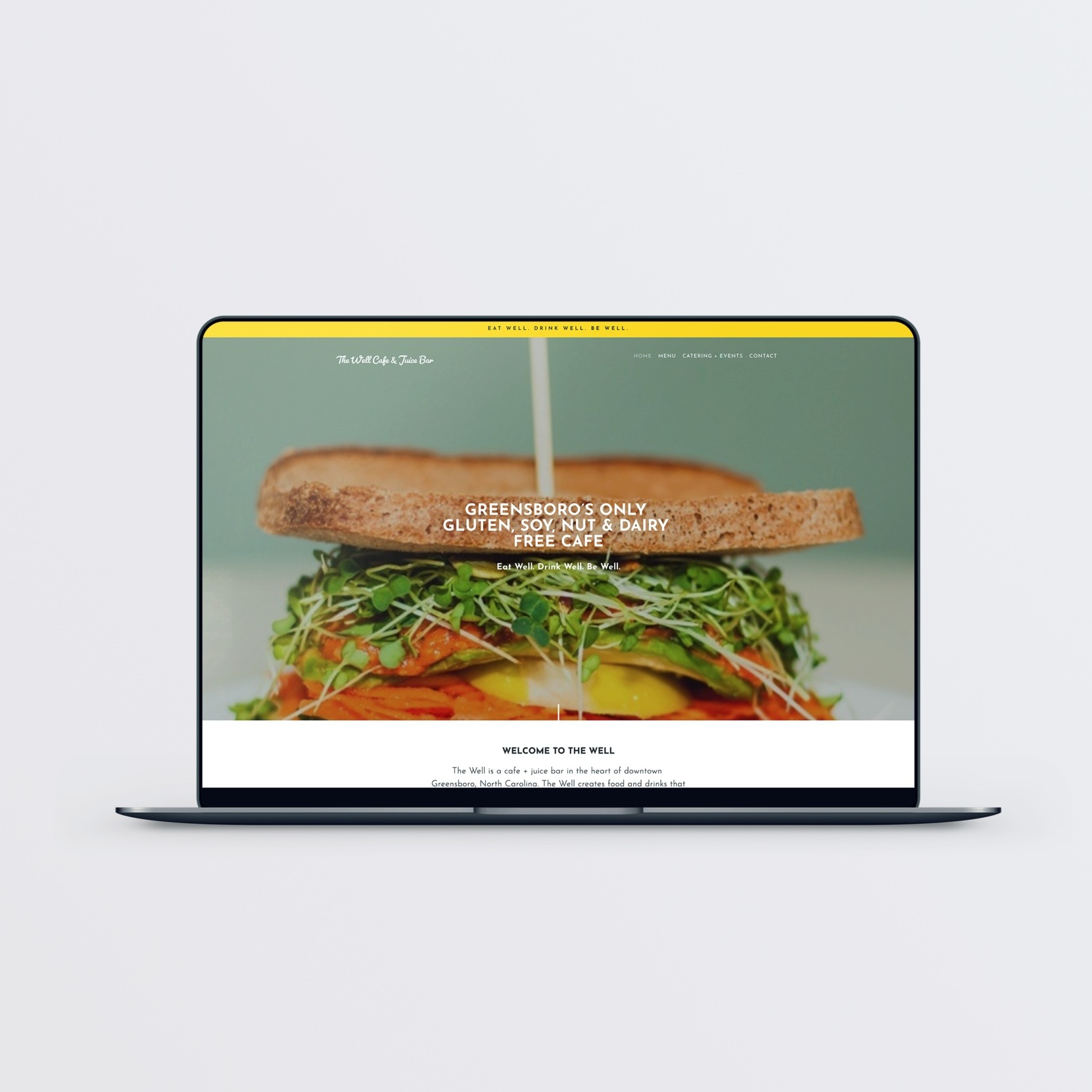 The Well Cafe + Juice Bar | Website Design