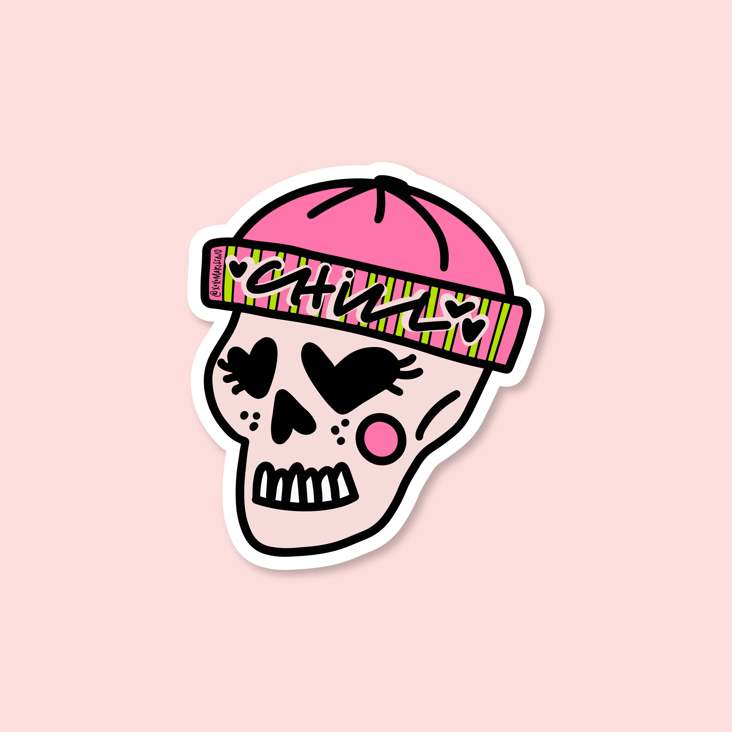 Chill Skully Sticker