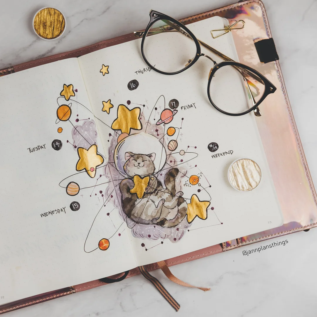 10% off Choose To Do Holographic Notebook Covers Use code JANN10 for 10% off