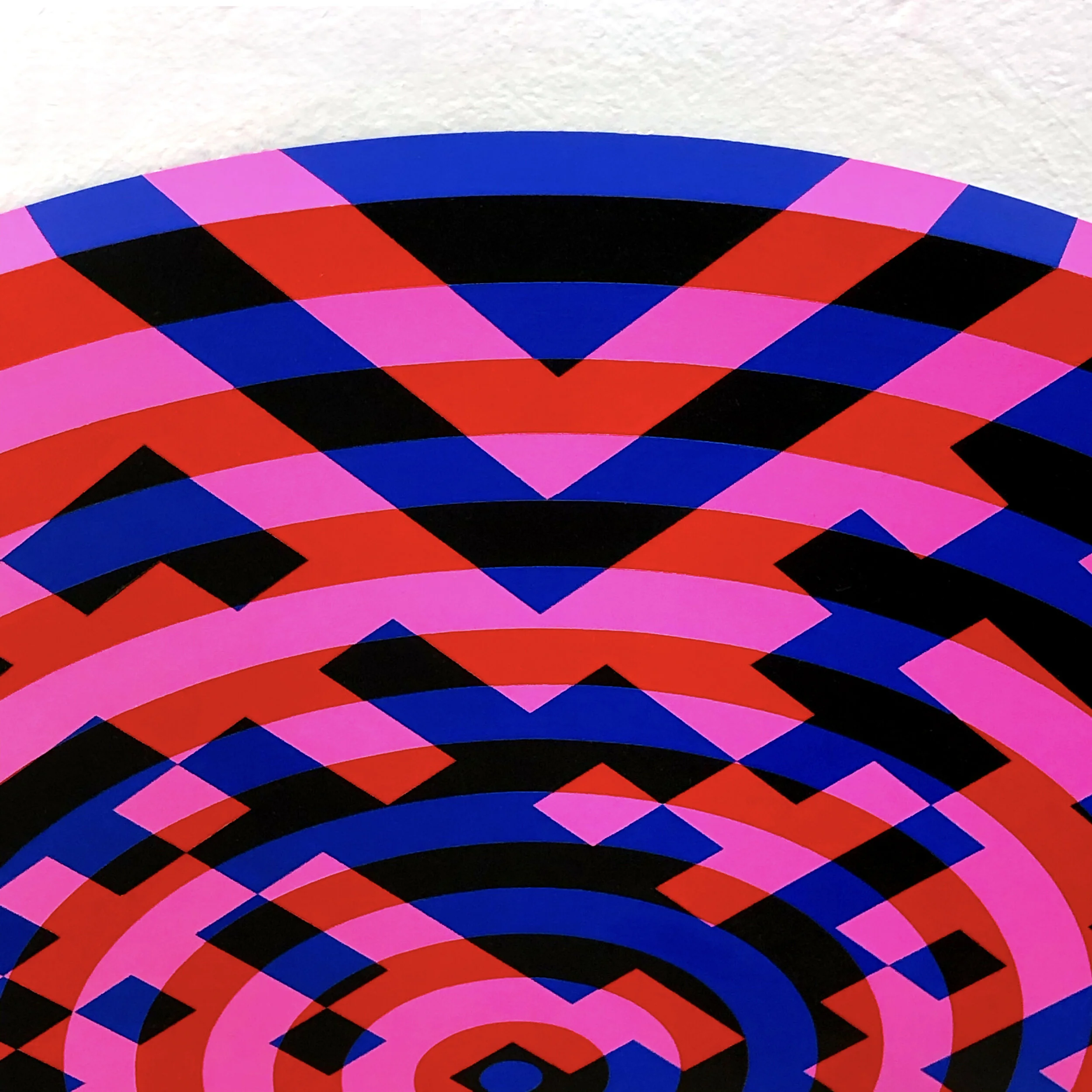 Detail 'Check In To 2021', acrylic on wood panel, 60cm x 60cm, 2021
