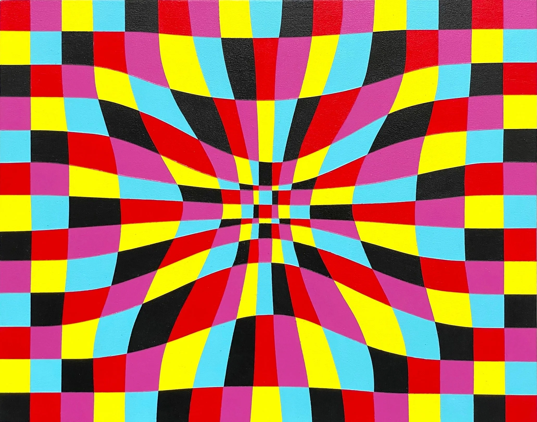 'Time Is Hardcore 03', acrylic on wood panel, 20cm x 25cm, 2021