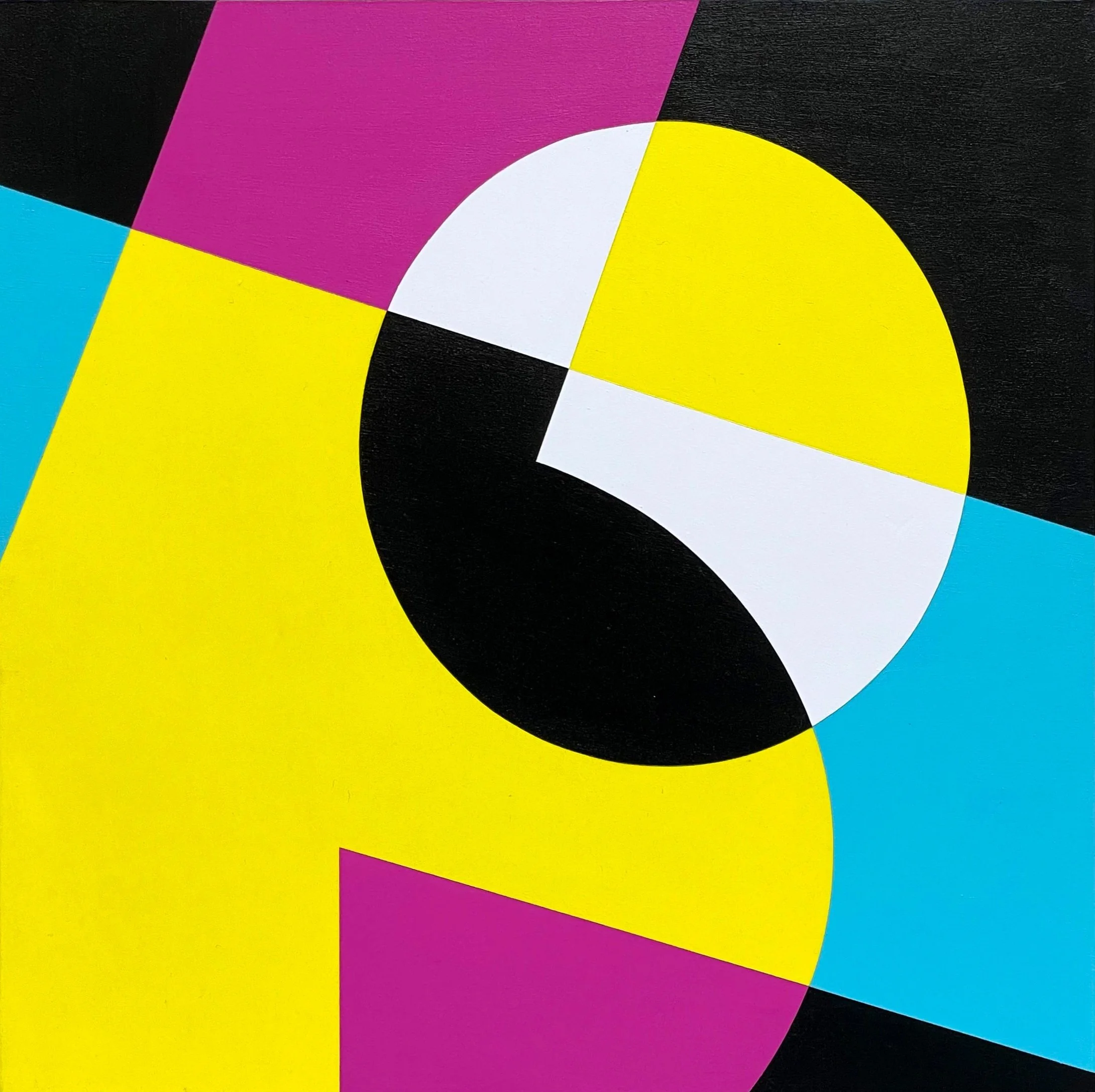 ‘Seven Point Six 09’, acrylic on canvas, 30cm x 30cm, 2021