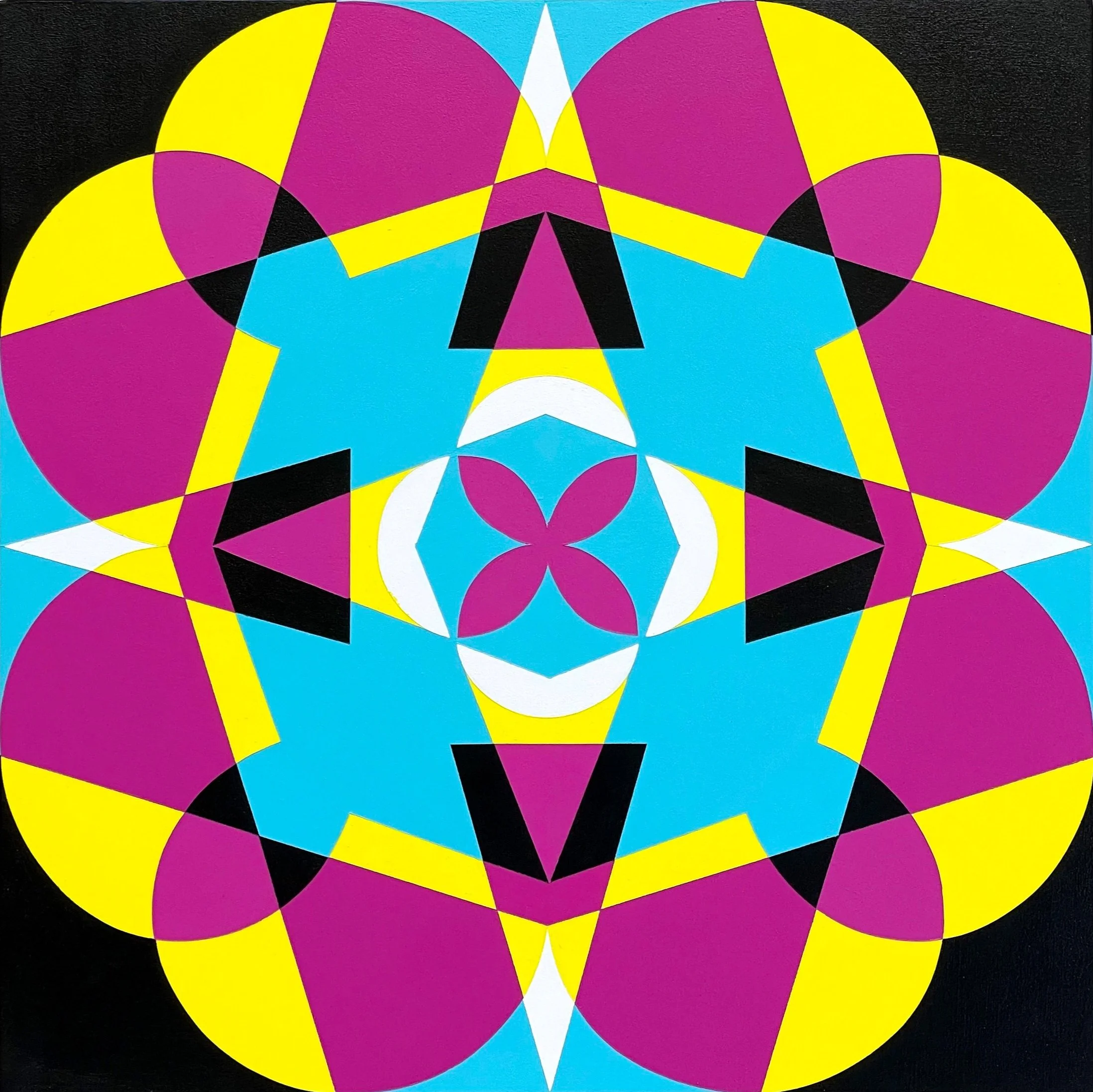 ‘Seven Point Six 07’, acrylic on canvas, 30cm x 30cm, 2021