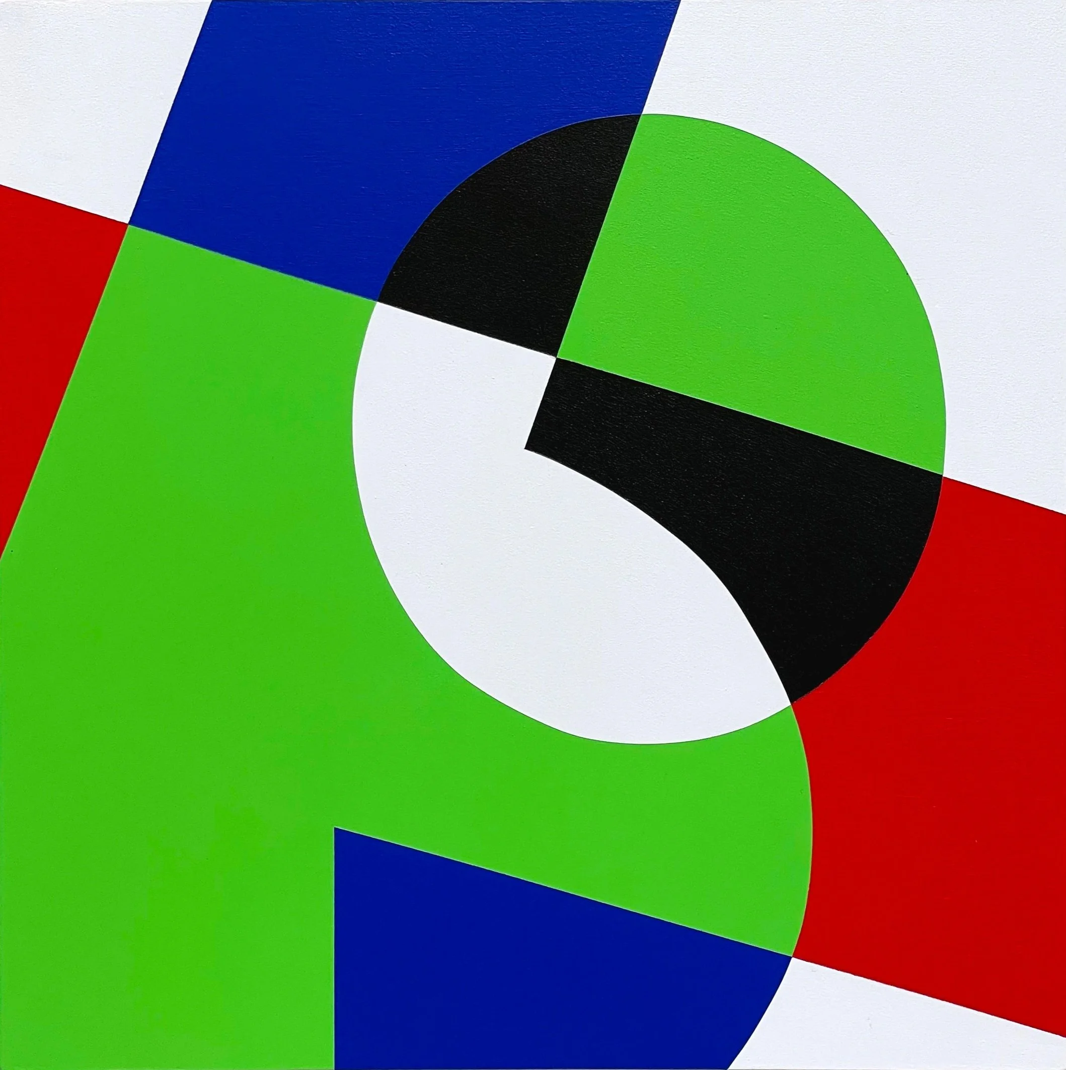 ‘Seven Point Six 06’, acrylic on canvas, 30cm x 30cm, 2021