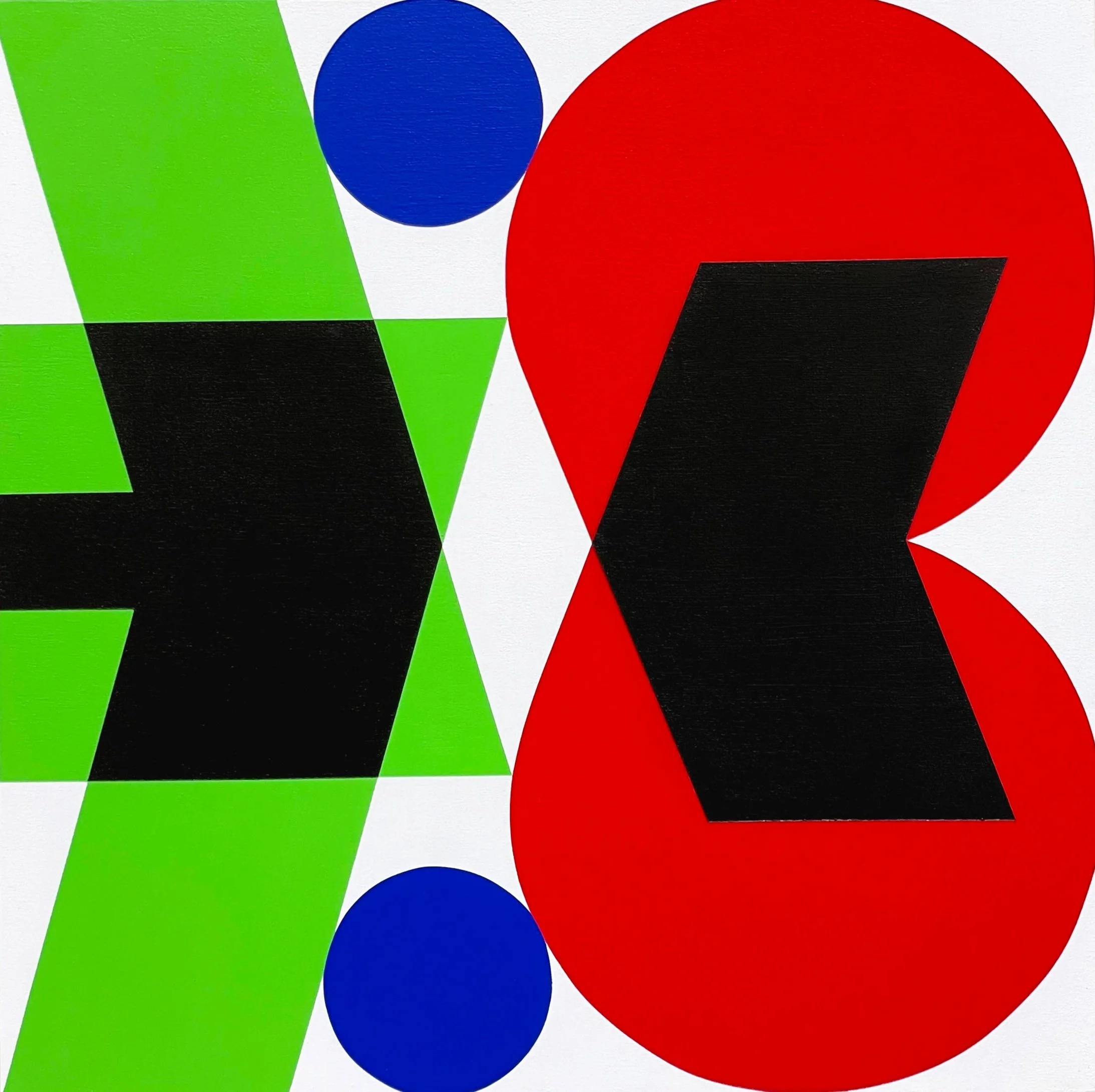 ‘Seven Point Six 05’, acrylic on canvas, 30cm x 30cm, 2021