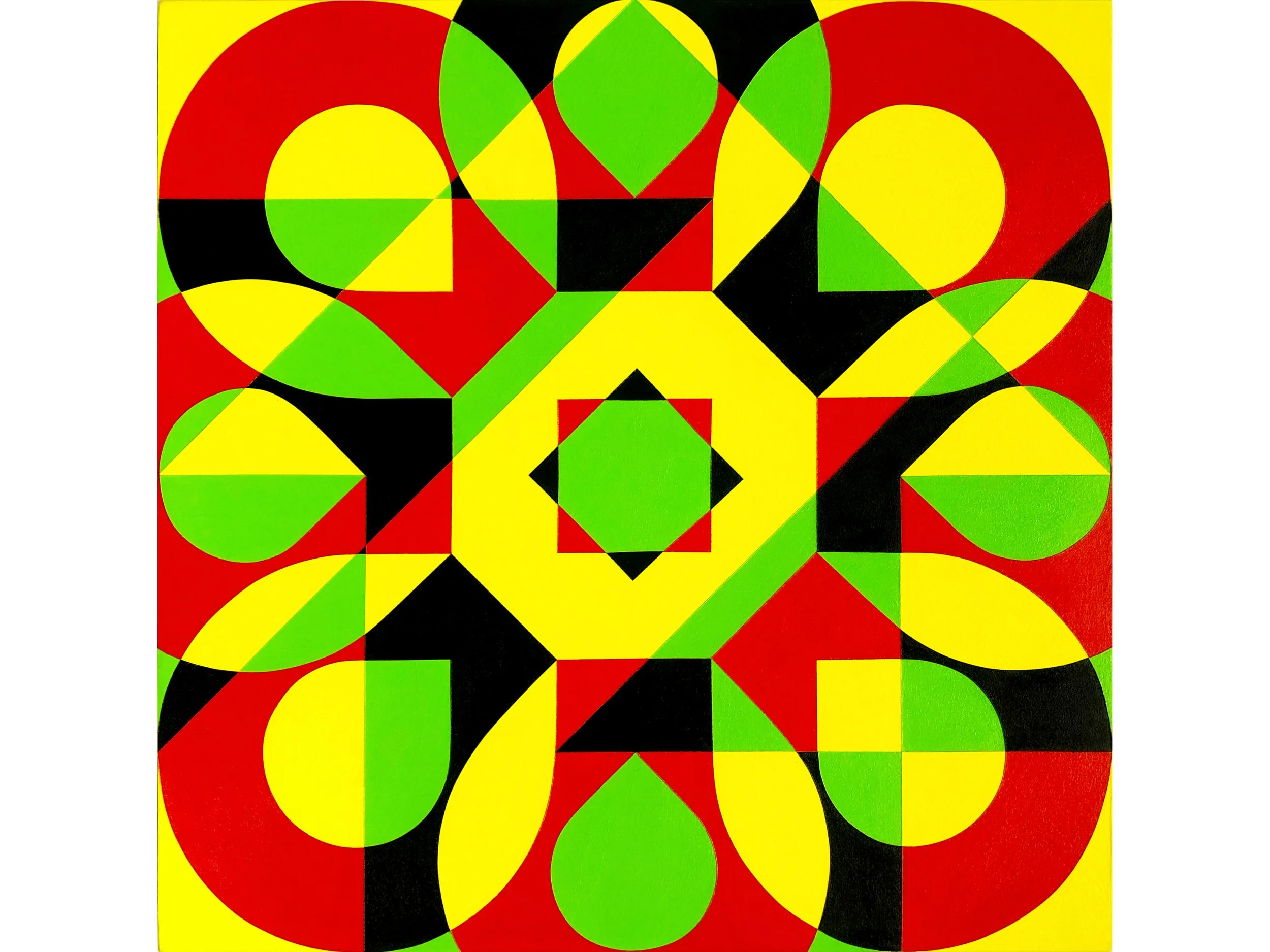 'Redo',  acrylic on wooden panel, 30 × 30 cm, 2021