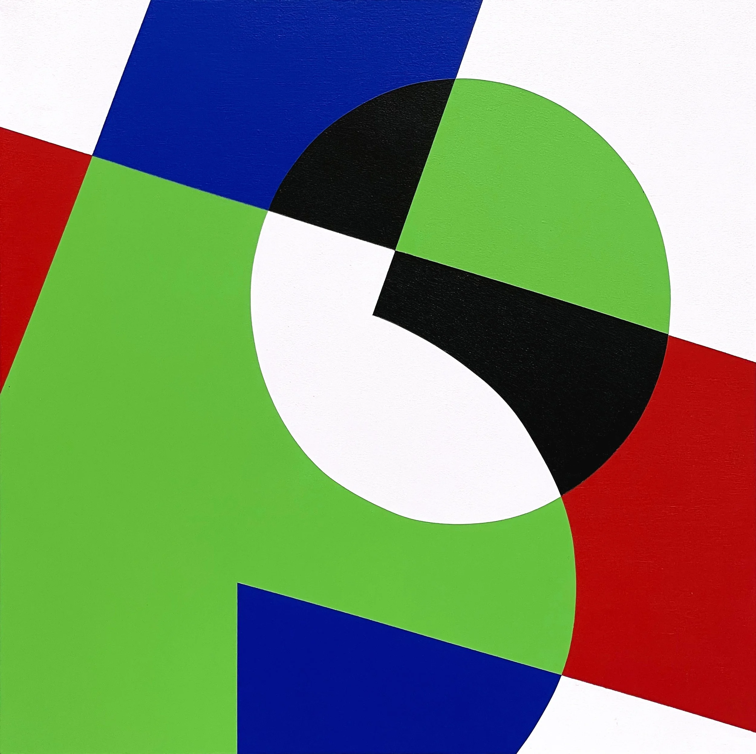  7.6 No.4   acrylic on wooden panel, 30 × 30 cm, 2021