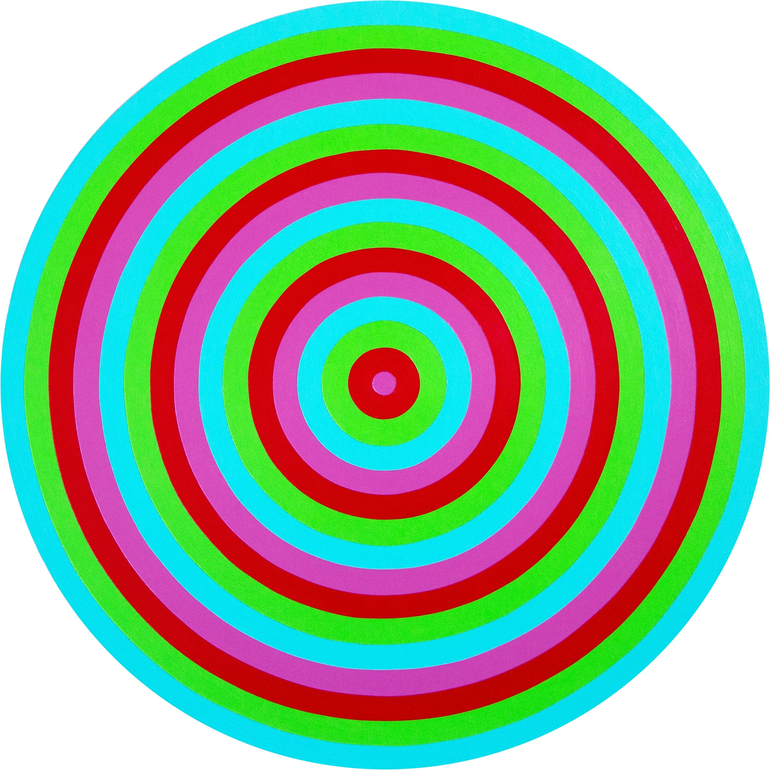 'Lockdown Vortex',  acrylic on wooden panel, 40 × 40 cm, 2020